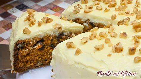 Carrot Cake With Walnuts Pineapple And Raisins A Perfect Harmony Of