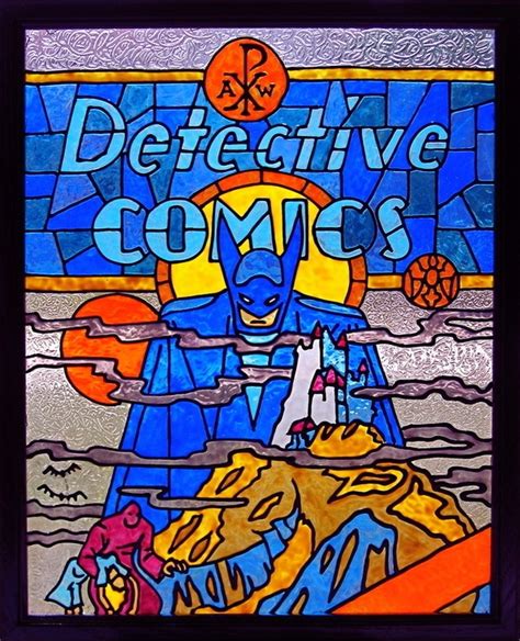 Stained Glass Comic Book Covers Comic Art Batman Art Comic Book Covers