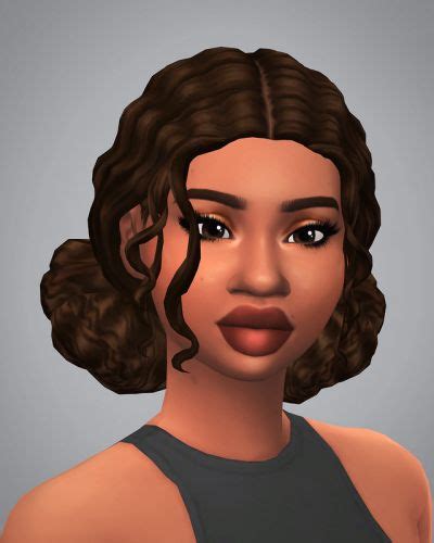 Tumblr Sims Hair Sims 4 Curly Hair Sims 4 Maxis Match Hair