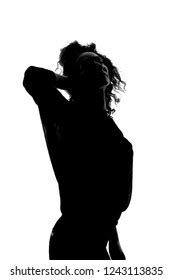 Silhouette Topless Nude Woman Stock Photo Shutterstock