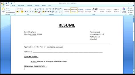 A simple resume format which is particularly written for a job application has some rules and regulations to be maintained. HOW to MAKE A SIMPLE RESUME cover letter with RESUME ...