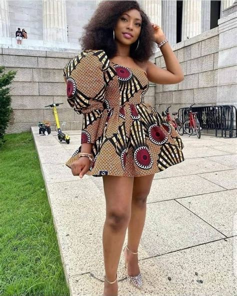 Beautiful Puffy Sleeve Ankara Dress African Print Two Piece Etsy
