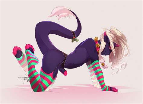 Rule 34 All Fours Arm Warmers Armwear Christmas Clothed Clothing Collar Crossdressing Demon