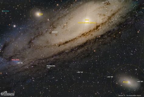 Messier 31 The Andromeda Galaxy With Neighbors M32 And M110