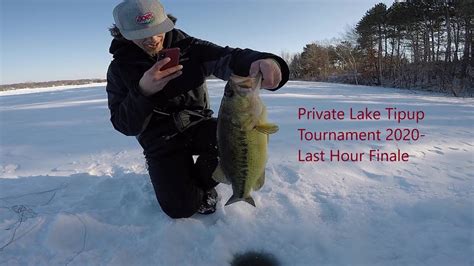 Private Lake Ice Fishing Tournament With Friends Youtube