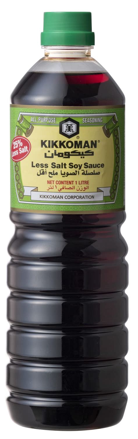 Kikkoman Soya Sauce Low Sodium 25 Less Salt 1l Grabster