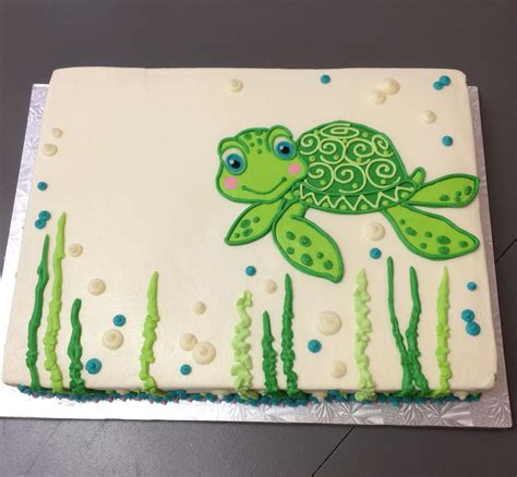 Easy Sea Turtle Birthday Cake