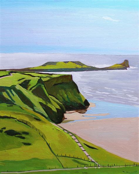 Worms Head A Footnote To The Gower Walks Emma Cownie Seascape