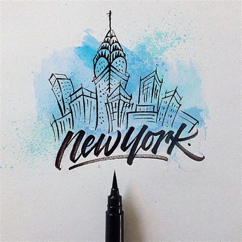 Cities Around The World With A Brushpen By David Milan