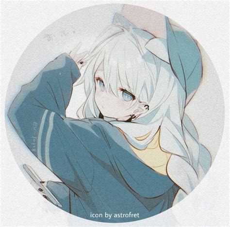 Animegirl Anime Aesthetic Icon Aestheticicon Aestheticanime Girl Art Pfp Cute Blue
