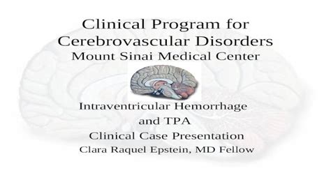 Clinical Program For Cerebrovascular Disorders Mount Sinai Medical