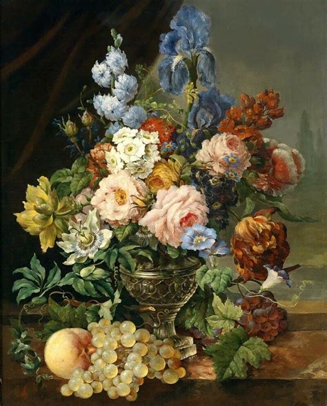 Classical Still Life Fruits Flowers Hd Print Oil Painting Picture On Canvas L041 Ebay