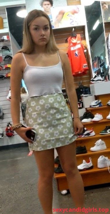Sexycandidgirlstop Candid Teen In A Skirt Busted Creepshot At The Store Item 1