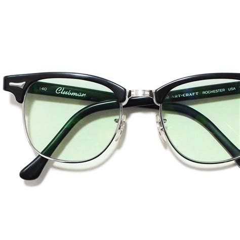 vintage 1950 s artcraft clubman browline eyeglasses black made in u s a [48 20] ｜ ビンテージ眼鏡