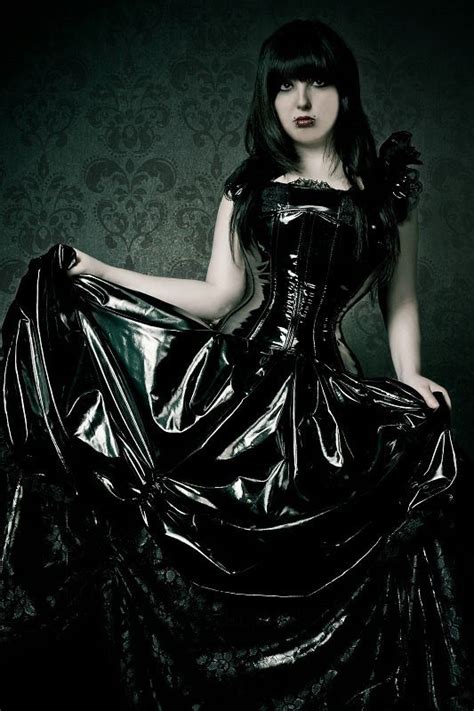Amazing Black Latex Goth Dress All Those Folds Of Soft Rubber Mmm