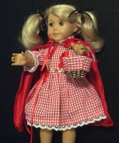 American Girl Doll Costume Little Red Riding Hood Dress Wcape 18 Doll