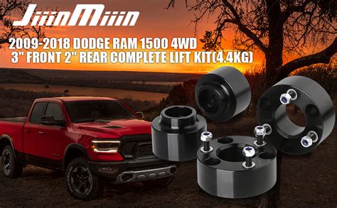 Jiiinmiiin 3 Front And 2 Rear Leveling Lift Kits For 2009 2018 Dodge