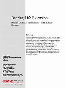 Bearing Life Calculation Bearing Mechanical Reliability Engineering