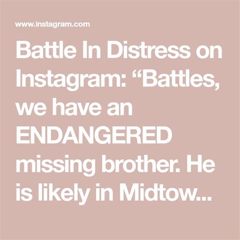 Battle In Distress On Instagram Battles We Have An Endangered