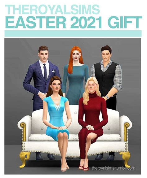 Theroyalsims Easter 2021 T Pose Pack Hello I The Royal Sims
