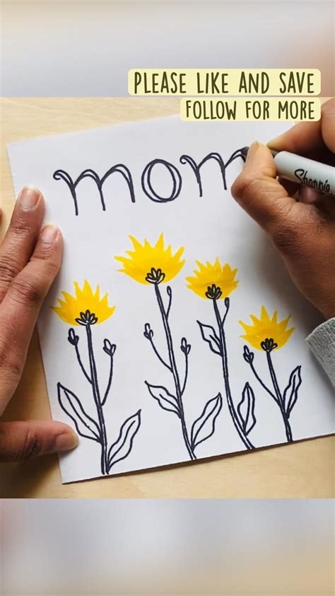Last Minute Mothers Day Card Idea Mothers Day Card Diy An