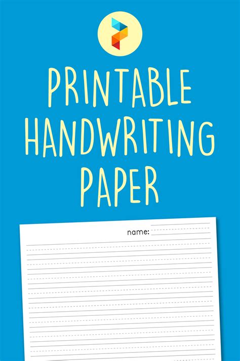 printable handwriting paper printableecom