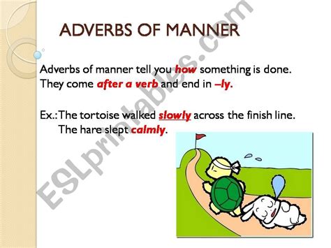 Esl English Powerpoints Adverbs Of Manner