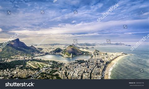 Aerial Panorama Rio De Janeiro Brazil Stock Photo 180595778 Shutterstock
