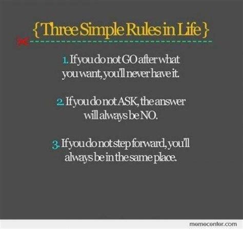 Random Musings Three Simple Rules In Life
