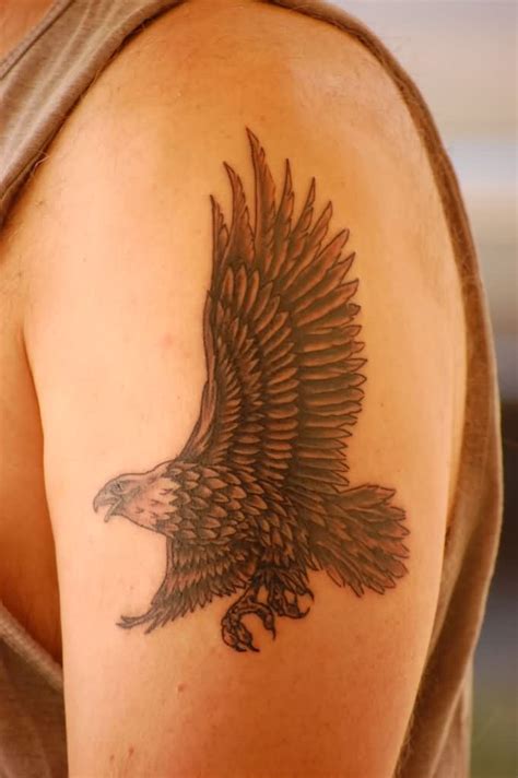48 Awesome Flying Eagle Tattoos
