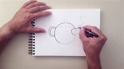 How To Draw A Kettle Youtube