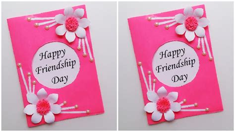 How To Make Friendship Day Card Easyfriendship Day Card Youtube