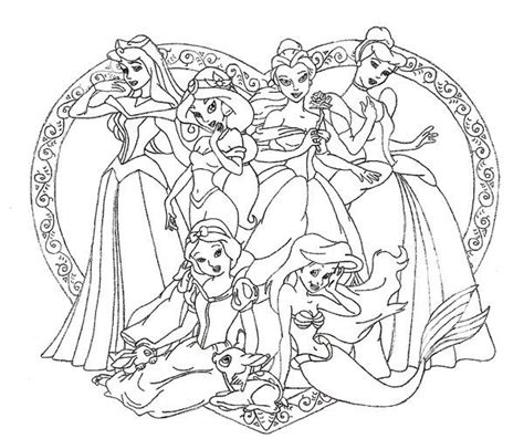 Disney Princesses Disney Princess Coloring Pages Cinderella Coloring