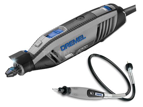 Power Tools Rotary Tool Dremel 4300 With Flex Shaft 6 Attachments