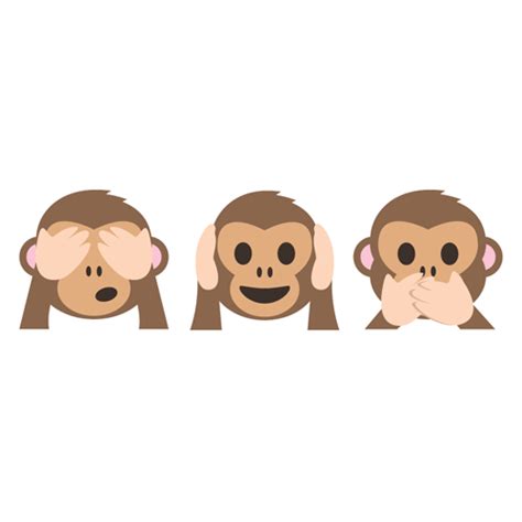 World 3 Monkeys Emoji