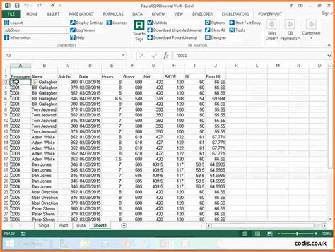 Sample Of Payroll Sheet In Excel Excel Templates