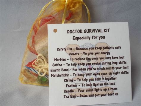 Doctor Novelty Survival Kit T Keepsake Fun Present Ebay Survival