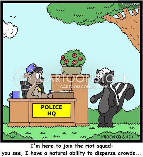 Skunk Spray Cartoons And Comics Funny Pictures From Cartoonstock