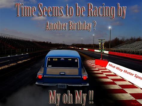 Drag Racing Birthday Card By Kelleybear Redbubble