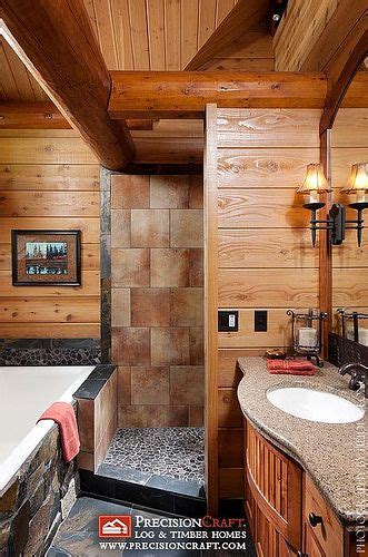 Bathroom And Kitchen Rustic Log Cabin Bathrooms