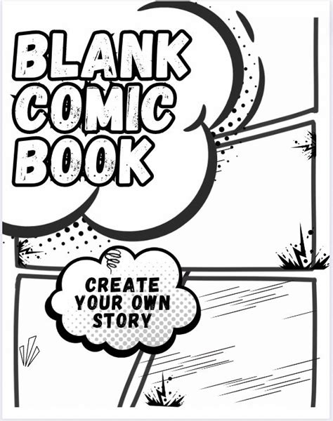 Blank Comic Book Notebook With Blank Comic Templates Perfect For Every
