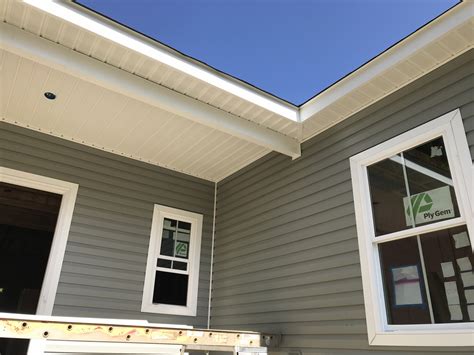 Vinyl soffit & porch ceiling. Installing the Vinyl Siding - Project Small House