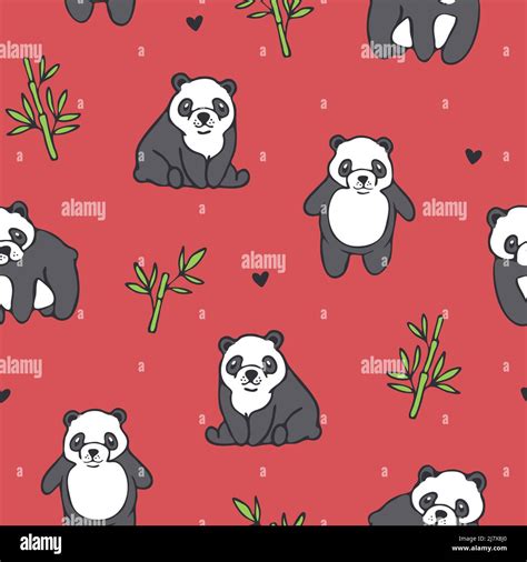 Panda Red Stock Vector Images Alamy