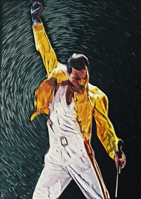 Freddie Mercury Digital Art By Taylan Soyturk