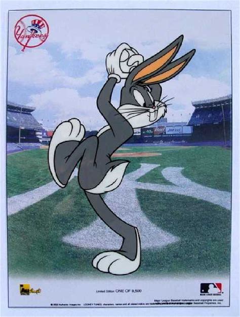 Warner Bros Bugs Bunny Ny Yankees Baseball Animation