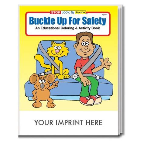 buckle up for safety coloring and activity book health promotions now