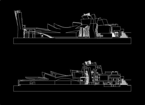 Guggenheim Museum Bilbao Cad Design Free Cad Blocksdrawings