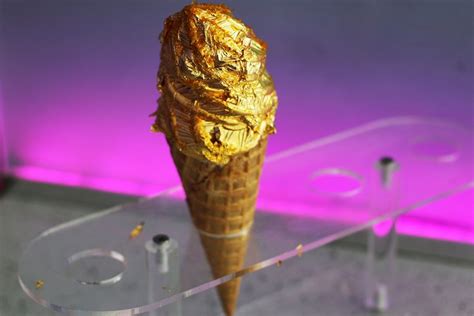 24 Karat Gold Ice Cream Is The Fanciest Instagram Food Trap Trend Yet