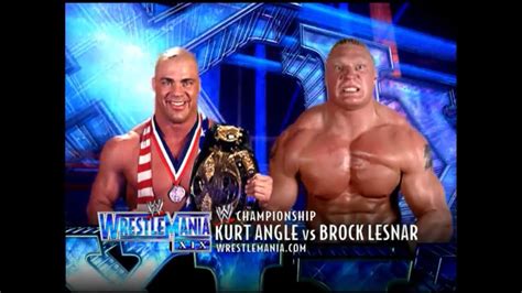 Story Of Kurt Angle Vs Brock Lesnar Wrestlemania 19 Youtube