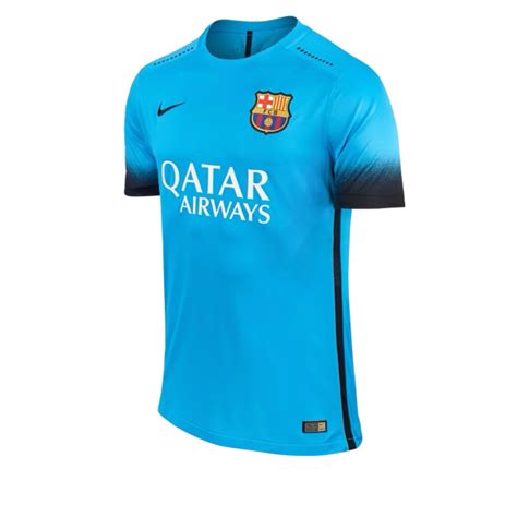 Plain 2015-16 Barcelona Third Shirt Sky Blue China | Jersey, Barcelona soccer, Barcelona